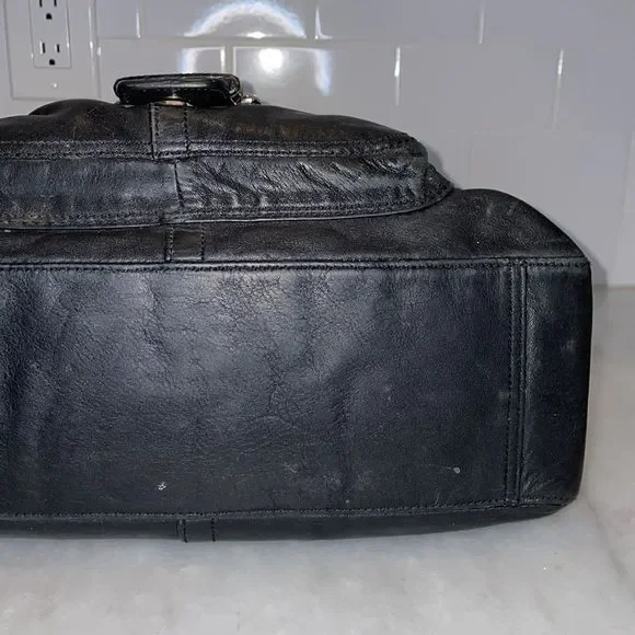 Coach Courtney Leather Dome Satchel Bag - Picture 9 of 16